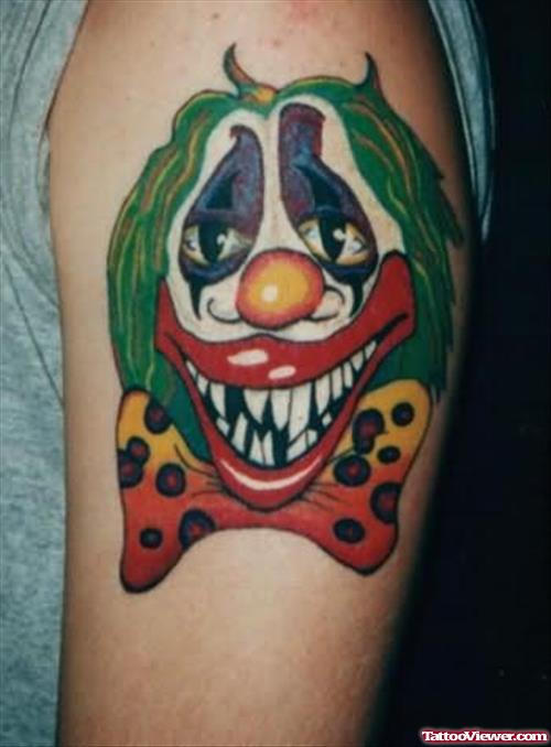 Big Eyes Clown Tattoo