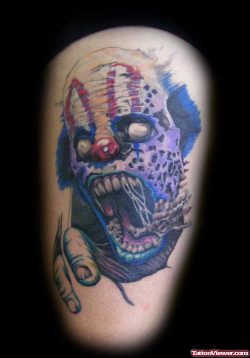 Zombie Clown Tattoo
