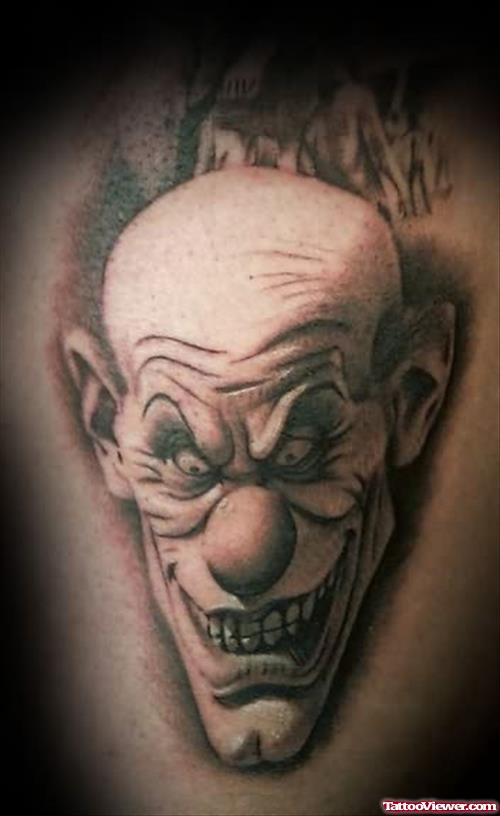 Clown Face Tattoo