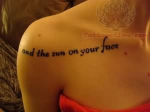 And The Sun On Your Face Collabone Tattoo