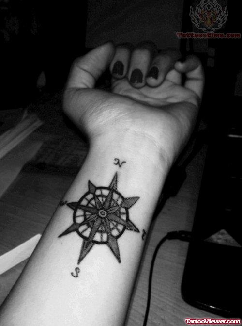 My Wrist Compass Tattoo