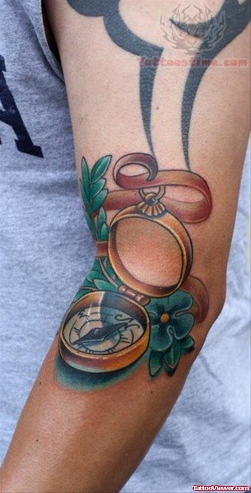 Sleeve Compass Tattoo