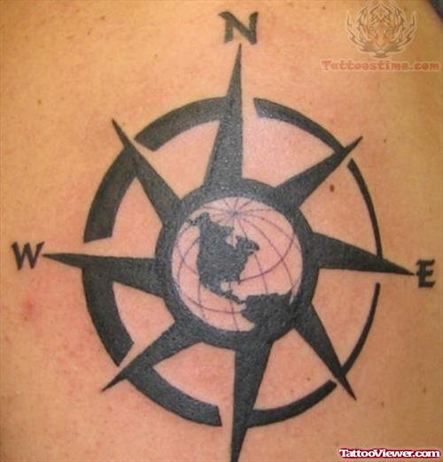 World Compass Tattoo