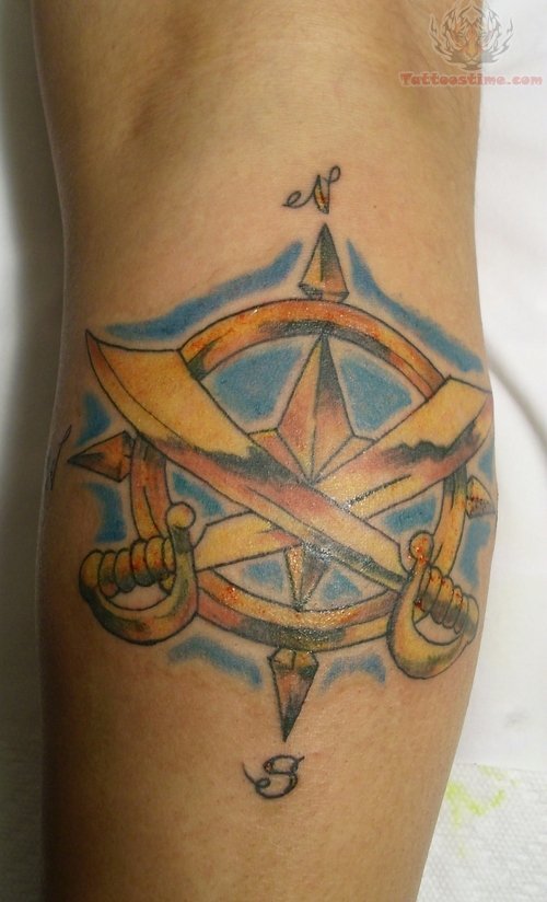 Compass Tattoo For Male