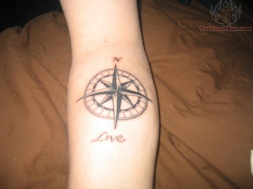 Live Compass Tattoo