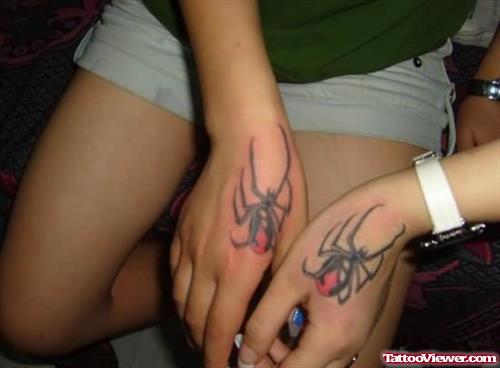 Spider Couple Tattoo
