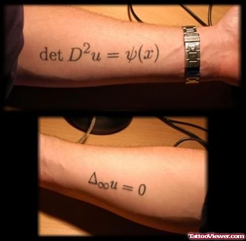 Physics Couple Tattoo