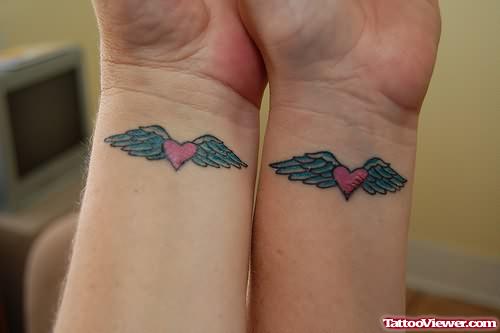 Love Wings Couple Tattoo
