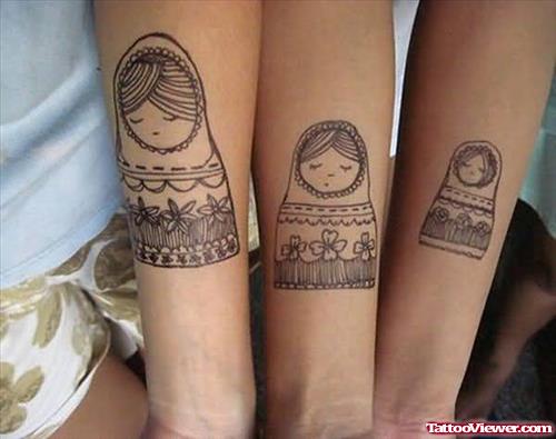 Couple Love Tattoos On Arm