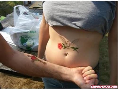 Couple Flower Tattoos
