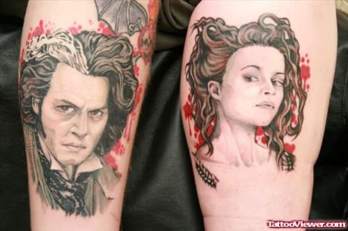 Best Couple Faces Tattoos