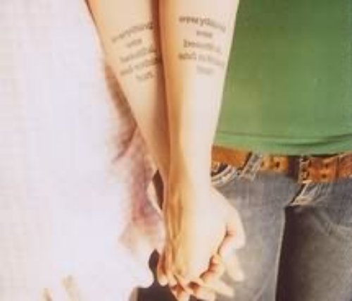 Couple Tattoo On Arm
