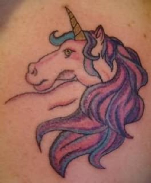 Unicorn Tattoo Outline