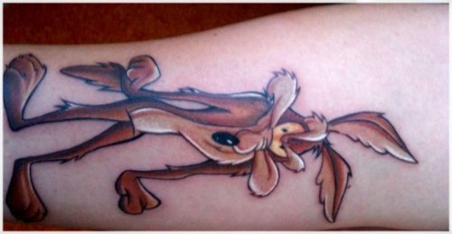 Color Coyote Tattoo