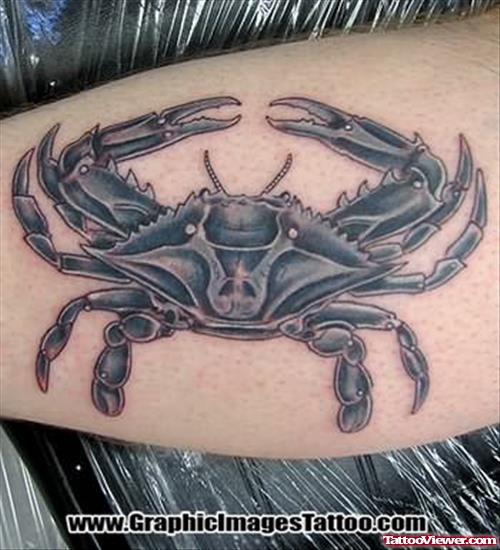 Crab Tattoo Large Image