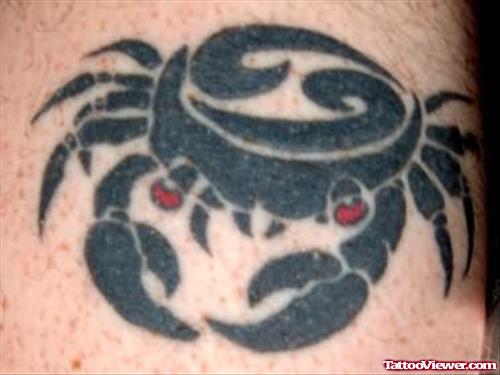 Crab Bold Tattoo Design