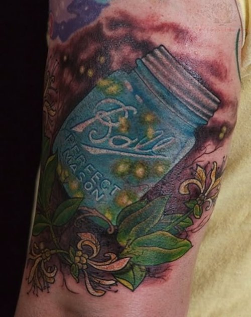 Mason Jar Tattoo