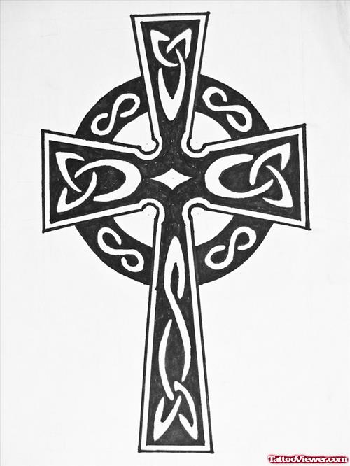 Amazing Celtic Cross Tattoo Design