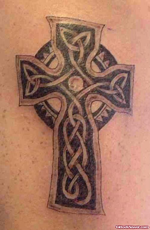 Amazing Celtic Cross Tattoo