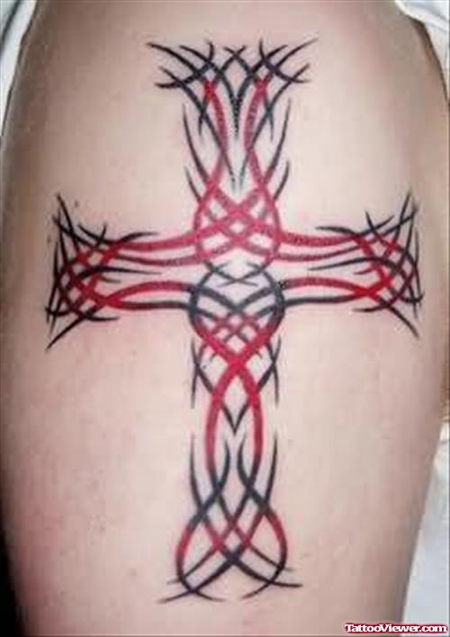 Stylish Cross Celtic Tattoo