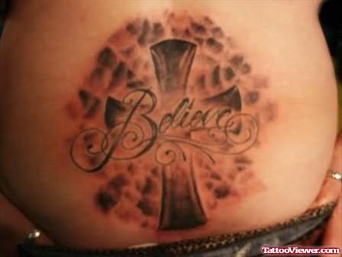 Believe - Cross Tattoo