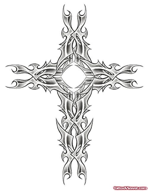 Black Cross Tattoos Image
