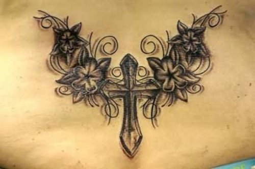 Tattoo Angel Wing Cross