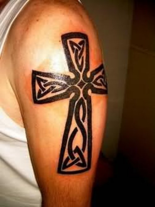 Elegant Cross Ink Tattoo