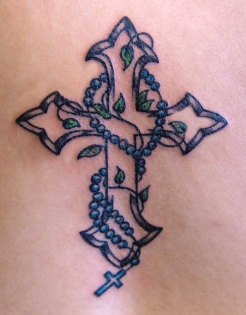 Unique Cross And Cross Tattoo