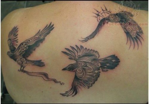 Flying Crow Tattoos
