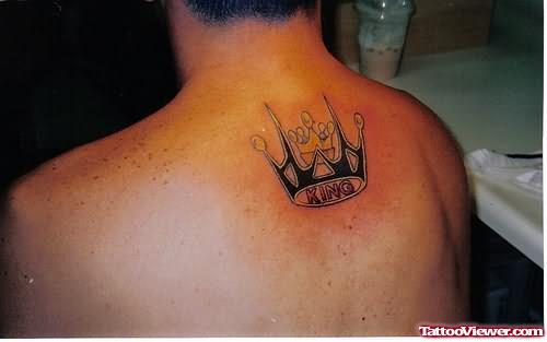 King Crown Tattoo For Back