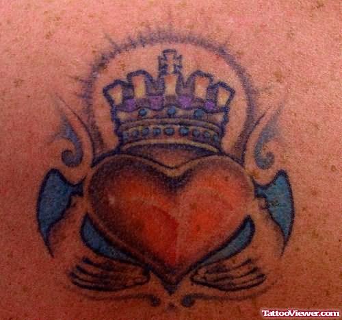 Heart Crown Tattoo