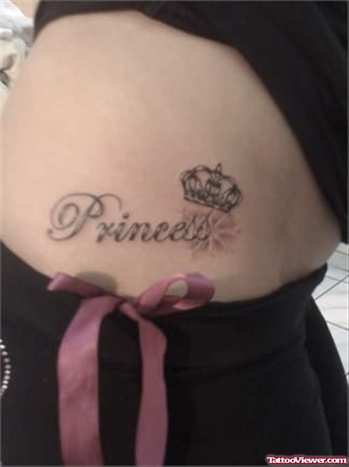 Princess Letters Crown Tattoo