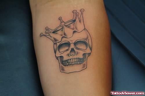 Skull With Crown Tattoo