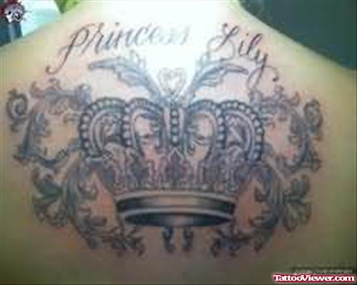 Princess Bily Crown Tattoo