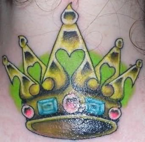 A Green Crown Tattoo