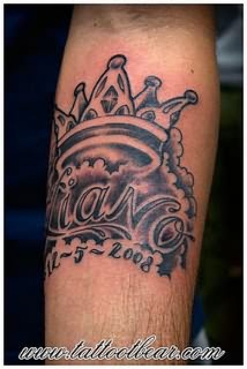 Crown Tattoo For Arm