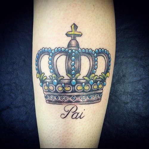 Beautiful Crown Tattoo On Arm