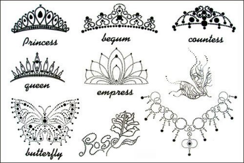 Butterfly Crown Tattoos Design
