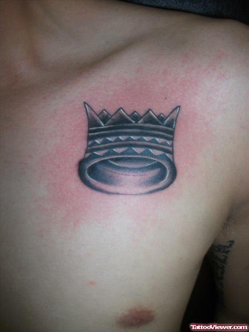 crown tattoo on chest