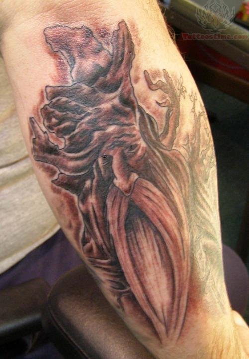 Tree Beared Cthulhu Tattoo