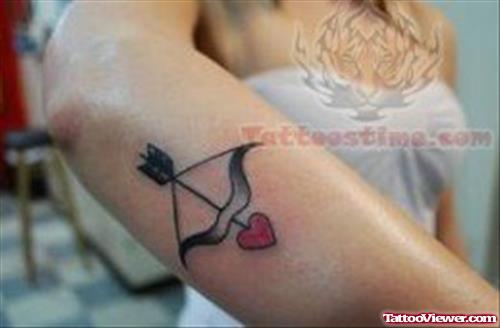Cupid Cherub Tattoo On Arm