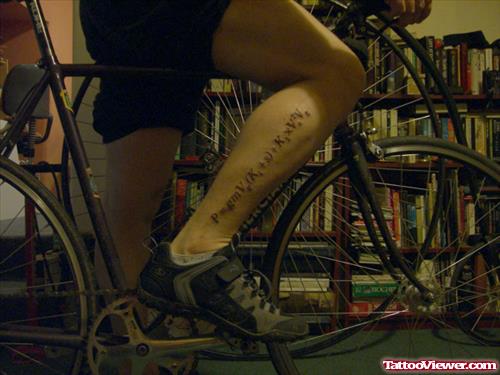 Bike Science Tattoo