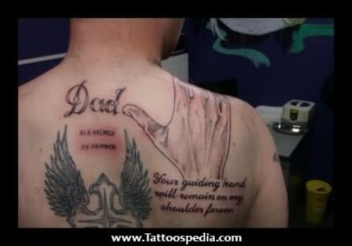 Memorial Dad Tattoo On Back