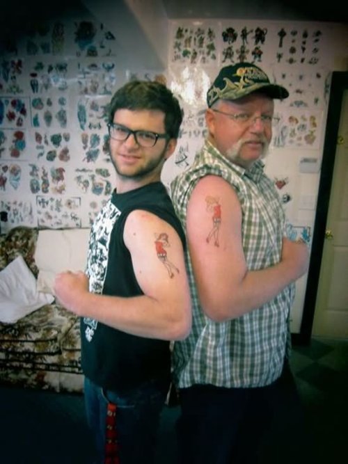 Bicep Dad Tattoo