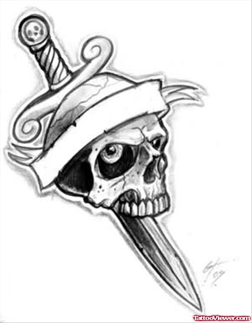 knife and Dagger Tattoos Pictures