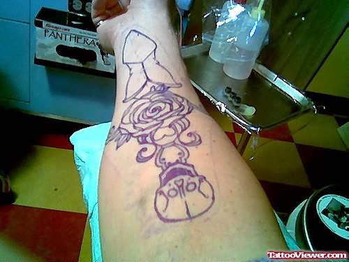 Dagger Tattoo For Arm