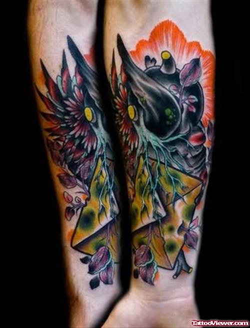 Wings Dagger Tattoo