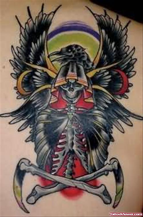 Skeleton Dagger Tattoo