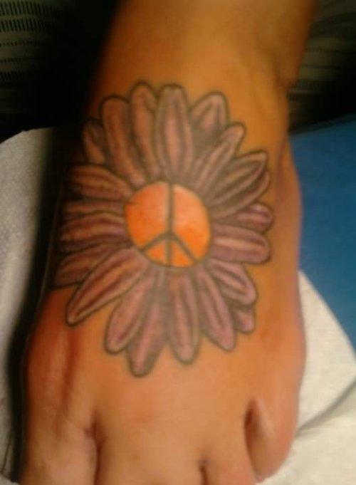 Daisy Feet Tattoo Designs